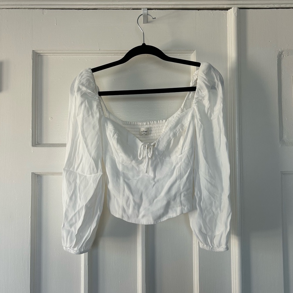 Wilfred Ivory Square Neck Blouse